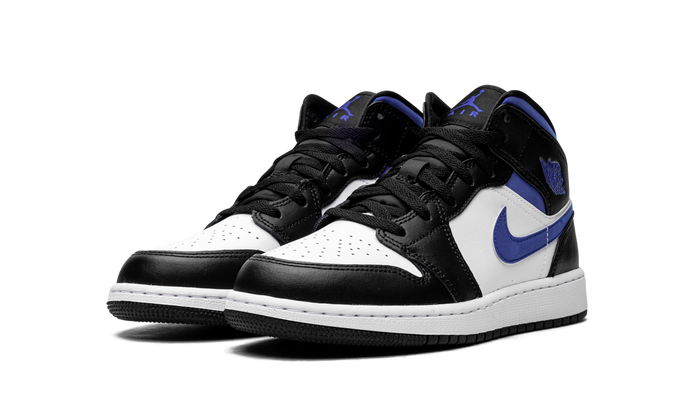 Jordan 1 Mid White Black Racer Blue (GS)