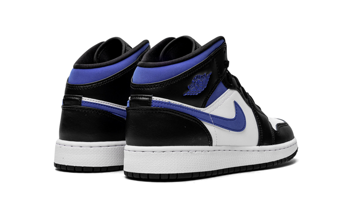 Jordan 1 Mid White Black Racer Blue (GS)