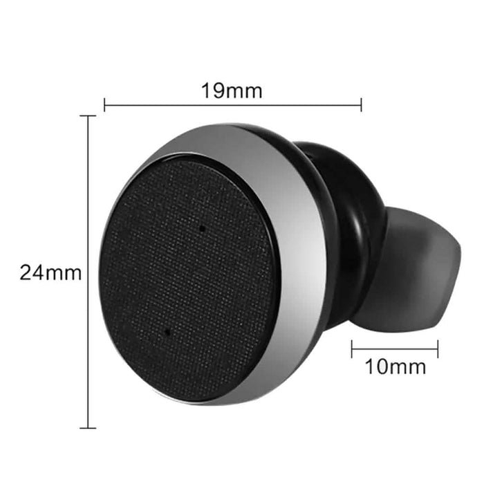 1-Unit: Mini Invisible Wireless Bluetooth 10.0 Stereo In-Ear Headset Earphone DailySale