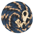 10' Weaver Poly Lead Rope with Bull Trigger Snap - WLC4A5 - Navy/Black/Tan - 2