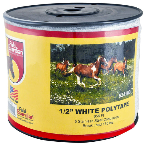 1/2" Fencing Poly Tape - D4P4 - 656 ft - 1