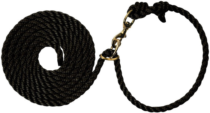 1/2" x 10' Poly Necktie Rope - BYP4 - Black - 1