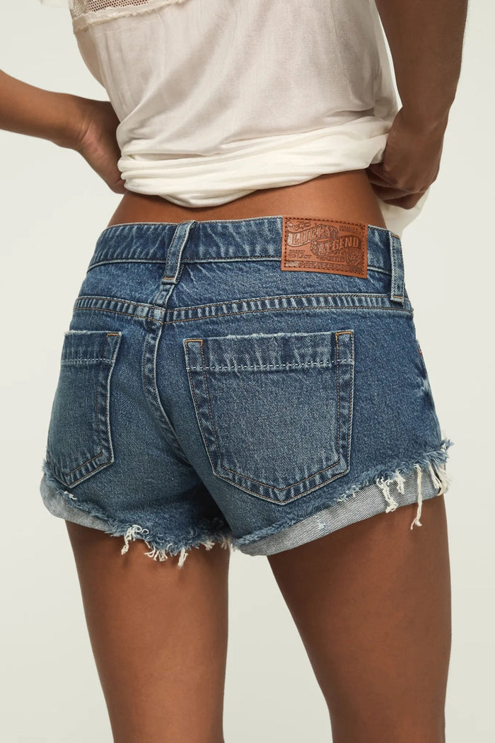 [163341-420] WOMENS LUCKY BRAND LUCKY LEGEND LOW RISE FESTIVAL SHORT rubbersoled