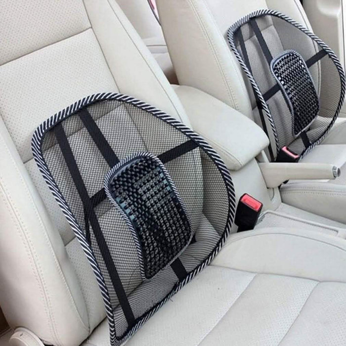 2-Pack: Curved Back-Massaging Lumbar Mesh Seat Supporter DailySale