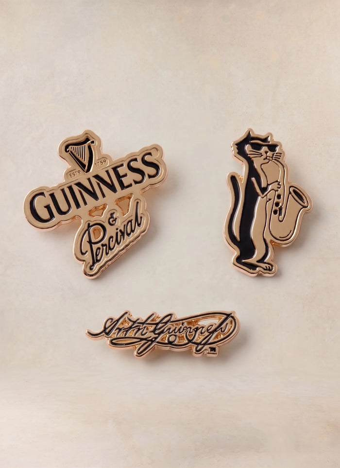 3 Pack Pins Badges | Guinness x Percival | Multi