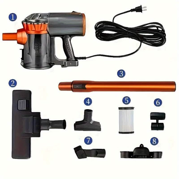 600W 4-in-1 Corded Stick Vacuum Cleaner 18KPa Lightweight Handheld DailySale
