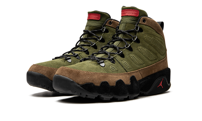 Jordan 9 Retro Boot NRG Military Brown Legion Green