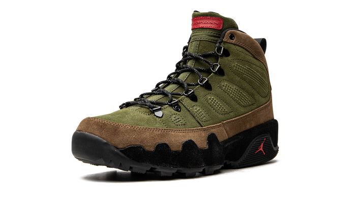 Jordan 9 Retro Boot NRG Military Brown Legion Green