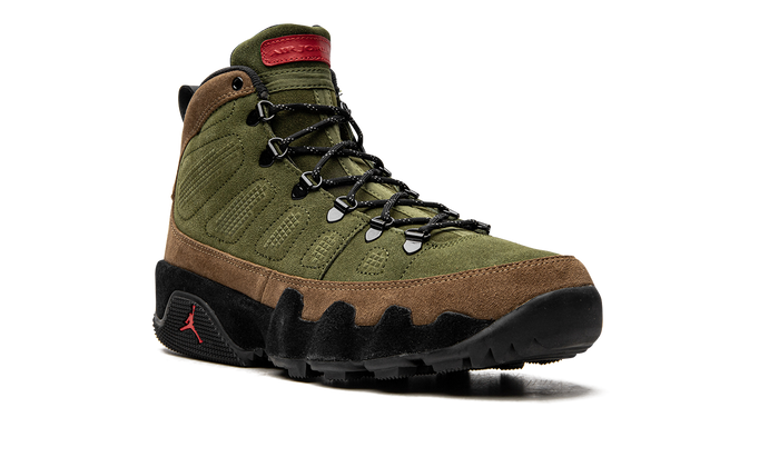 Jordan 9 Retro Boot NRG Military Brown Legion Green