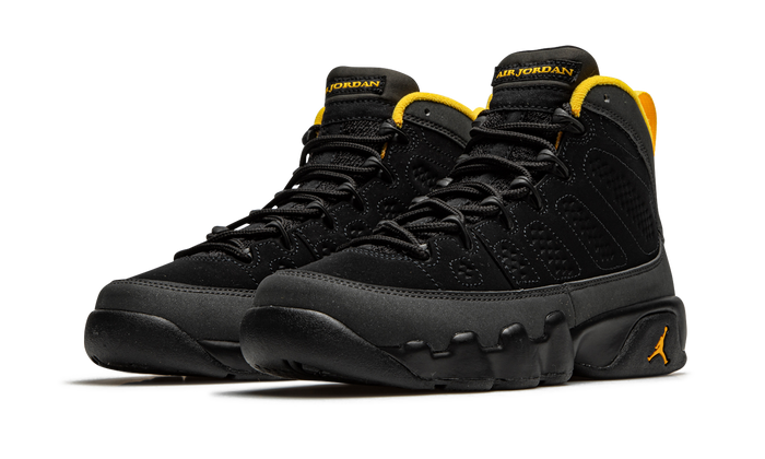 Jordan 9 Retro Dark Charcoal University Gold (GS)