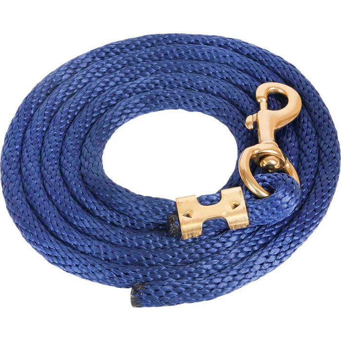 9'L Solid Color Poly Lead Rope with Bolt Snap - 121NH - Navy - 8
