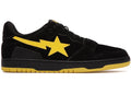 A Bathing Ape Sk8 Sta Black Electric Yellow