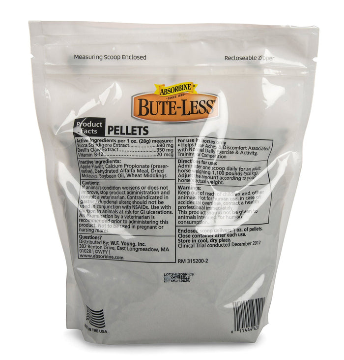 Absorbine Bute - Less Pellets Comfort & Recovery Horse Supplement - EJBD - 2 lbs - 2