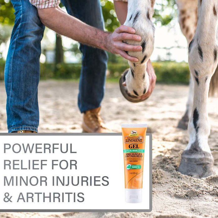 Absorbine Veterinary Liniment Gel - Y1N6 - Gel - 3 oz - 8