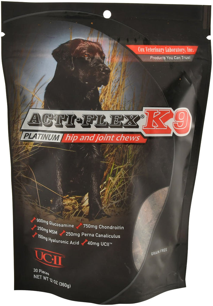 Acti - Flex K - 9 Platinum Hip & Joint Chews for Dogs - CVLBC - 30 count - 1
