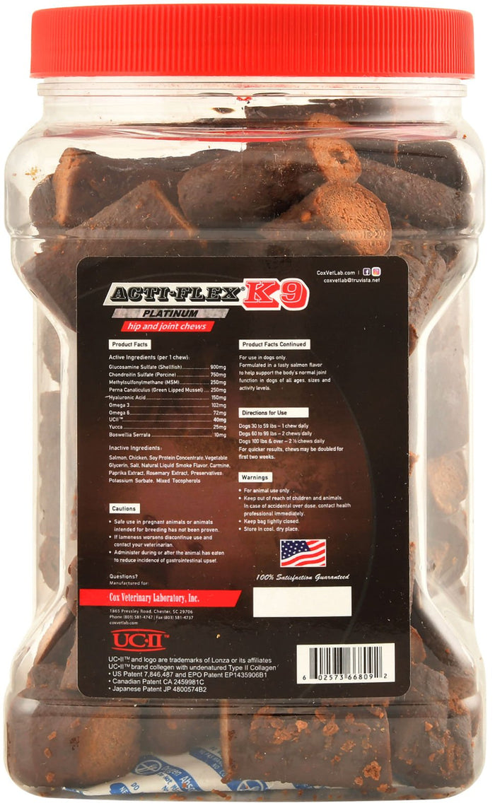 Acti - Flex K - 9 Platinum Hip & Joint Chews for Dogs - CVLBD - 80 count - 4