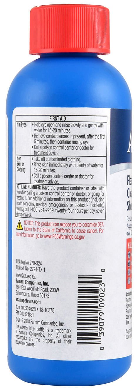 Adams Flea & Tick Cleansing Shampoo - FAH8 - 12 oz - 3