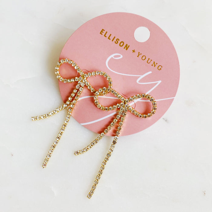 Adorable Shine Bow Earrings Ellisonyoung.com