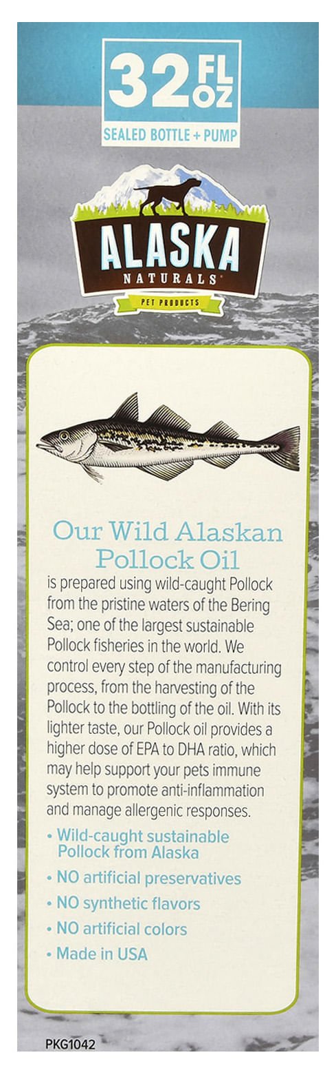 Alaska Naturals Wild Alaskan Pollock Oil for Dogs, 32 oz - ANP1C - 4