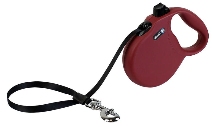 alcott Wanderer Retractable Leash - P4W12 - Red - Small - 2