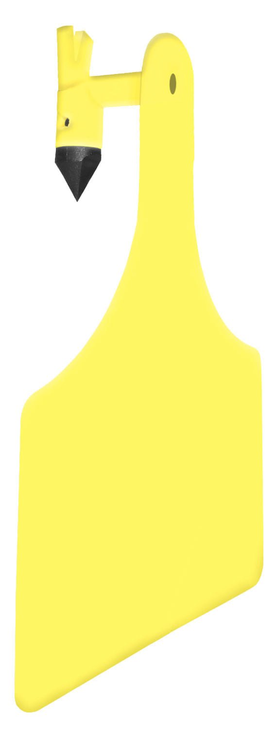 Allflex ATag Blank 1 - Piece Ear Tags, 25 ct - 01C9 - Cow - Yellow - 2