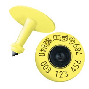 Allflex USDA 840 FDX (Full Duplex) EID Tags, 50 ct - Y3AA - Yellow - 50 ct - 1