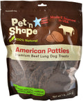American Patties Premium Beef Lung Dog Treats - QYBR - 1 lb - 1