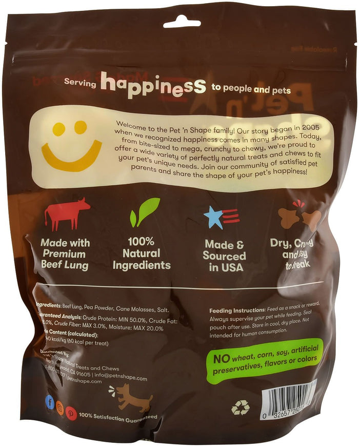 American Patties Premium Beef Lung Dog Treats - QYBR - 1 lb - 2