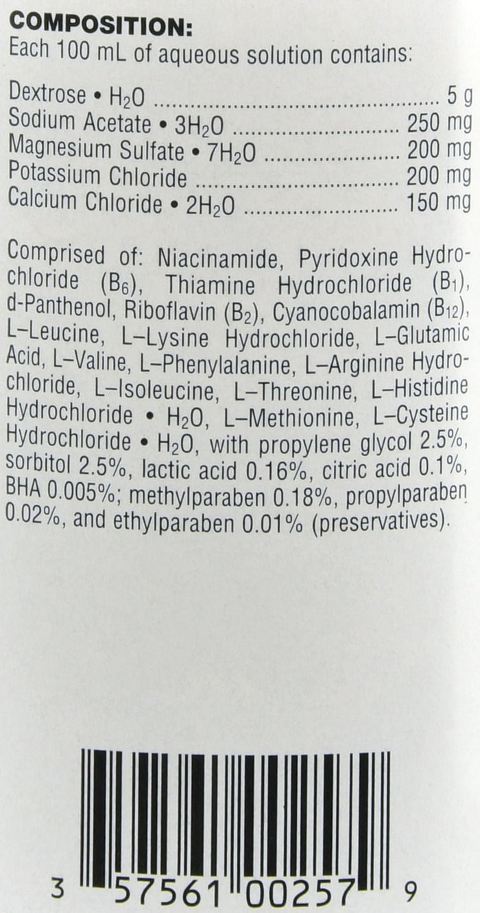 Amino Acid Concentrate Oral Solution, 500 mL - 49A2 - 3