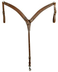 Amish - Made Contoured Leather Breast Collar for Horses - BCLC4 - 1