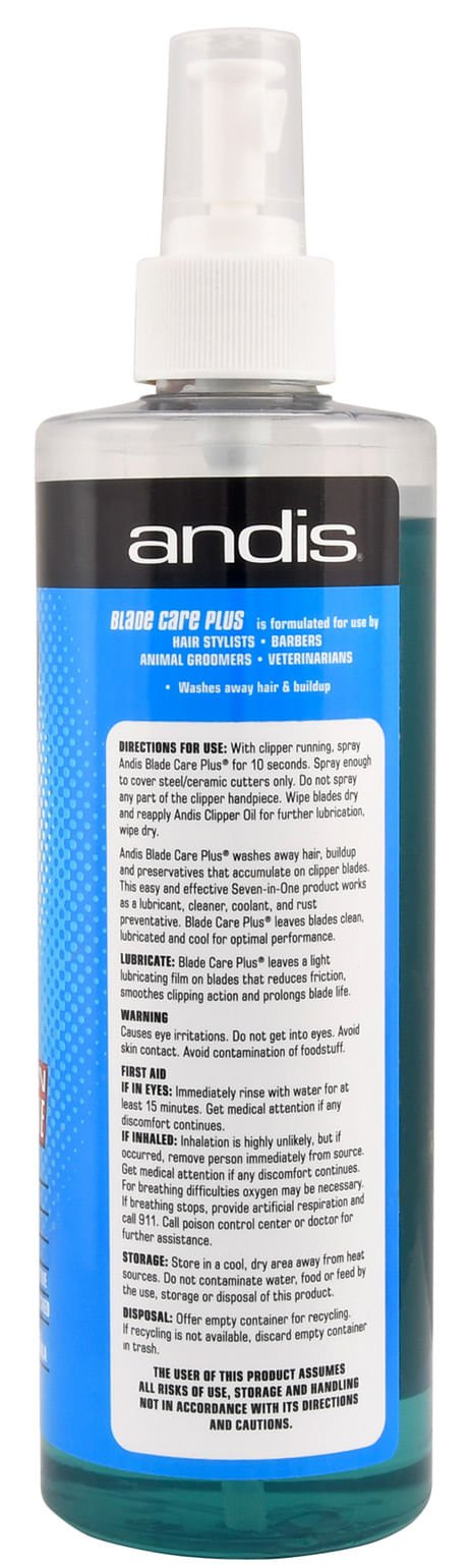 Andis Blade Care Plus for Clipper Blades - AC71 - 16 oz - Spray - 6