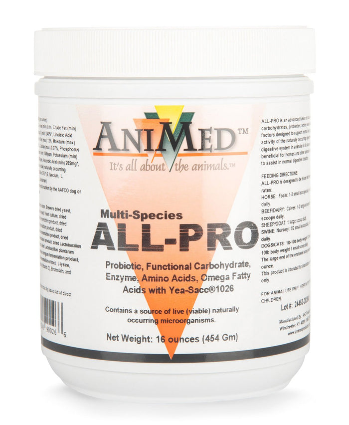 Animed ALL - PRO Probiotic Supplement for Multi - Species Animals - AXAQ - 1 lb - 1