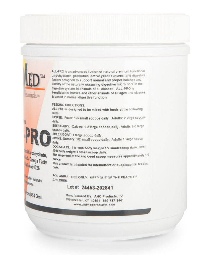 Animed ALL - PRO Probiotic Supplement for Multi - Species Animals - AXAQ - 1 lb - 2