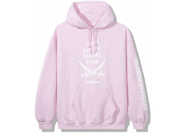 Anti Social Social Club X Neighborhood 6IX Pink Hoodie Hoodie Pink