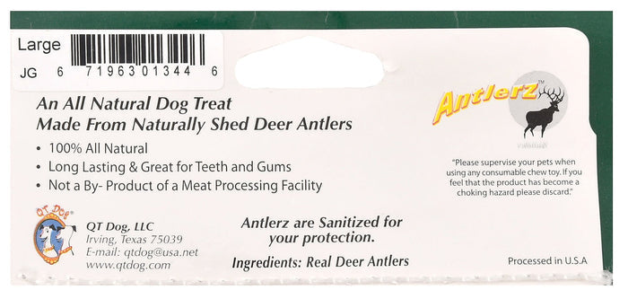 Antlerz Natural Dog Chew - QTDAG - Large - 5