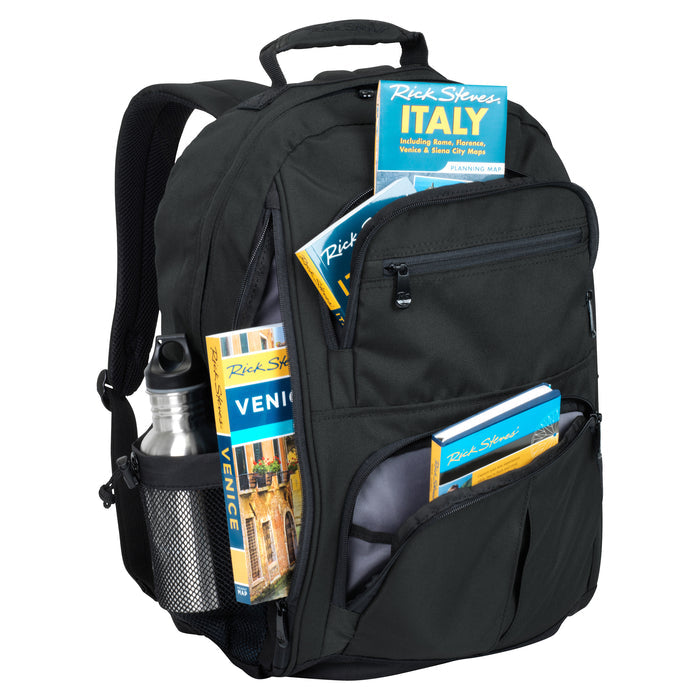 packed black backpack appenzell