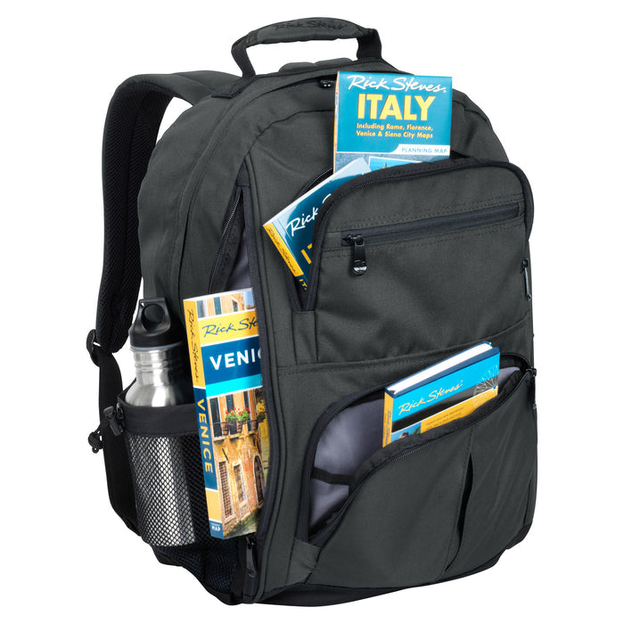 graphite backpack appenzell packed