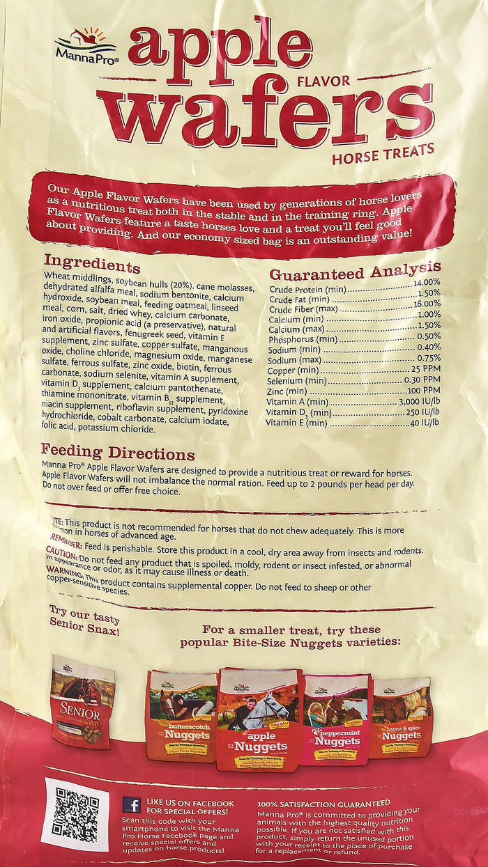 Apple Wafer Horse Treats, 20 lb - CAAF - 2