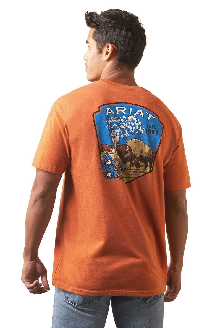 Ariat Men's Old Faithful Short Sleeve T-Shirt - AI23Z - Small - 1