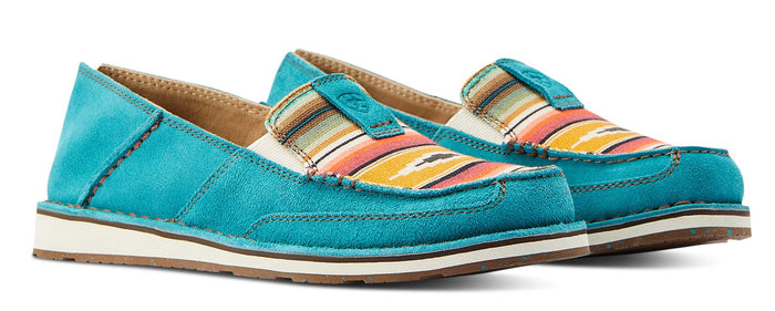 Ariat Women's Cruisers, Teal & Suede - AI2XR - 6 - 1