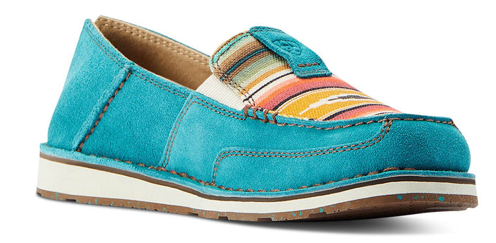 Ariat Women's Cruisers, Teal & Suede - AI2XR - 6 - 5