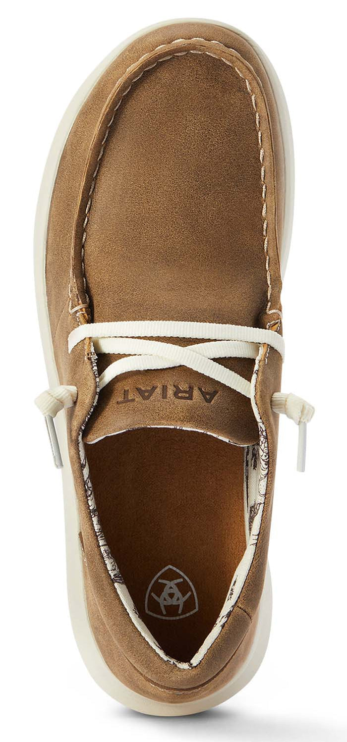 Ariat Women's Hilo Casual Slip - On Shoes with No Tie - Laces – Comfortable Everyday Wear - AIBJF - 6 - Natural Southwest - Regular - 6