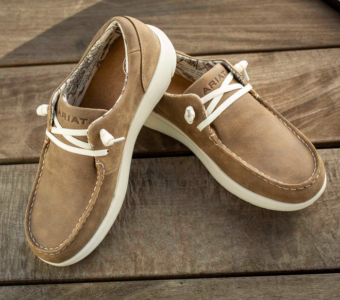 Ariat Women's Hilo Casual Slip - On Shoes with No Tie - Laces – Comfortable Everyday Wear - AI2VW - 10 - Brown Bomber - Regular - 8