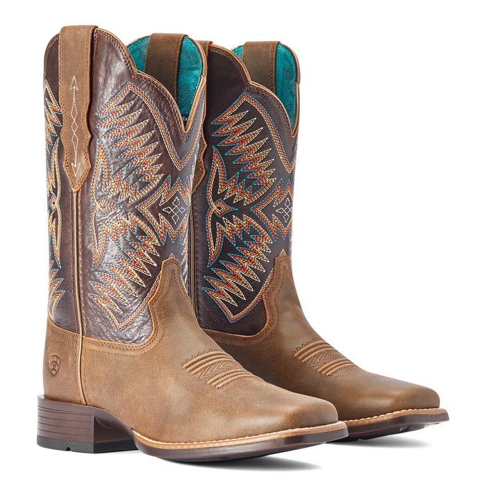 Ariat Women's Odessa StretchFit Western Boot, Fateful Brown - AI33W - 6 - 1