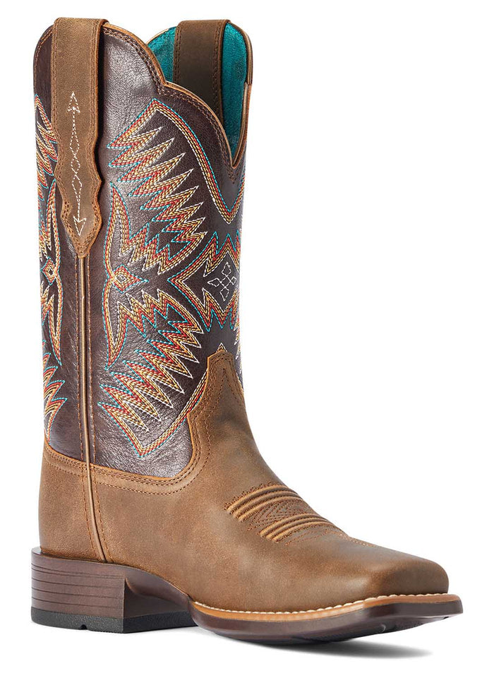 Ariat Women's Odessa StretchFit Western Boot, Fateful Brown - AI33W - 6 - 5