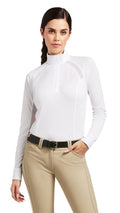 Ariat Women's Sunstopper 2.0 Quarter Zip Equestrian Show Shirt – UPF 50, Moisture - Wicking, Breathable Performance Top - AIFC - Small - 1