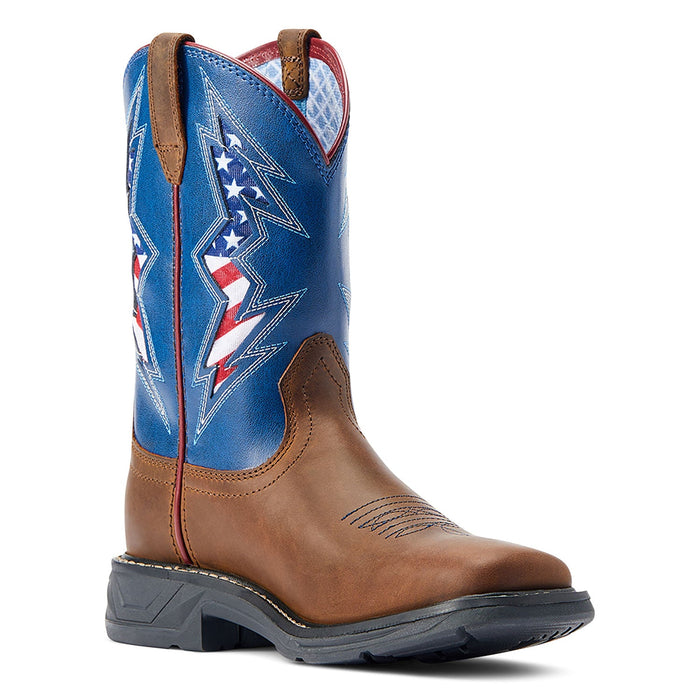 Ariat Youth WorkHog XT VentTEK Bolt Western Boot - AI4CL - 11 - 4