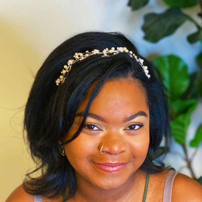 Artful Snow Flower Headband Ellisonyoung.com