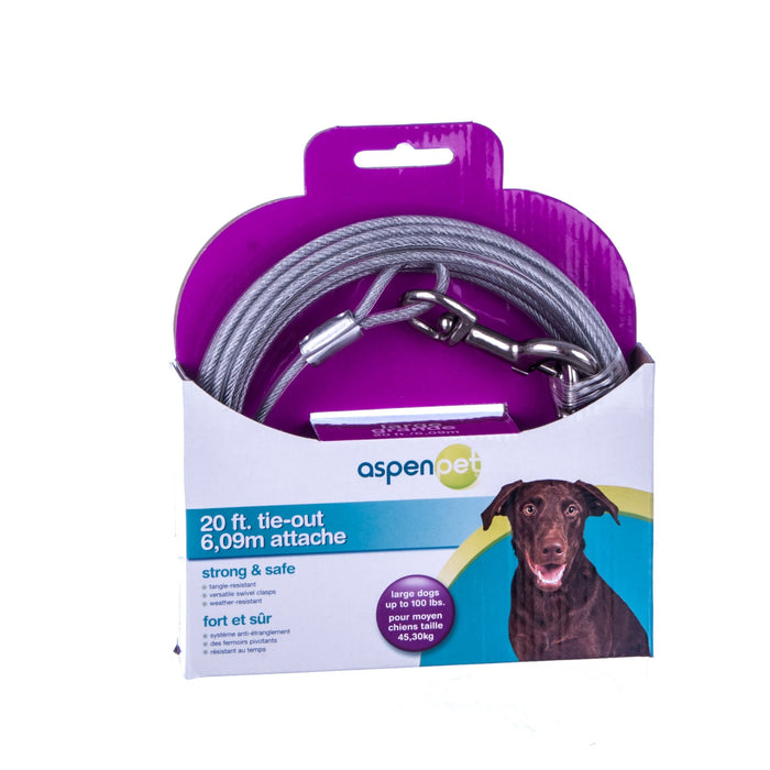Aspen Pet Tie - Out Cables - BGA7 - 20' - 5