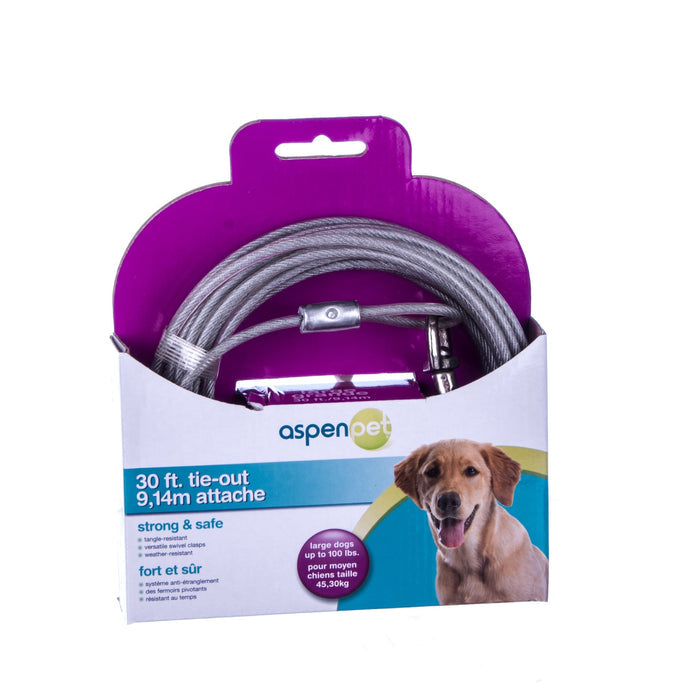 Aspen Pet Tie - Out Cables - BGA8 - 30' - 6